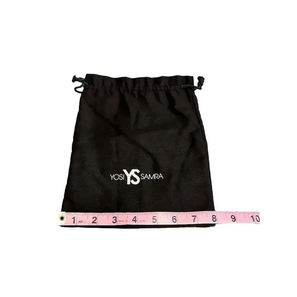 Yosi Samra‎ Unisex Black Dustbag with Drawstring Closure 9